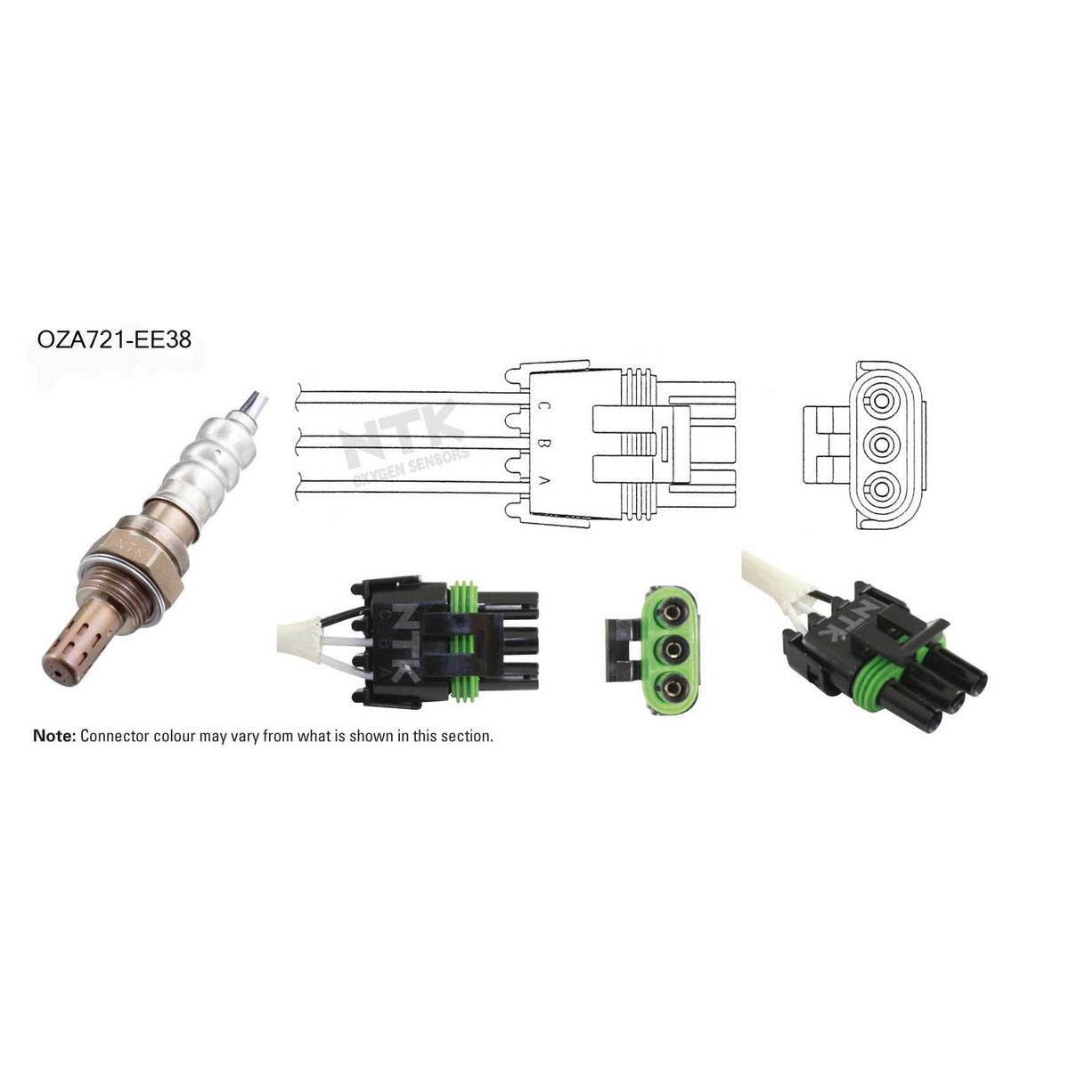 NTK Oxygen Lambda Sensor OZA721-EE38