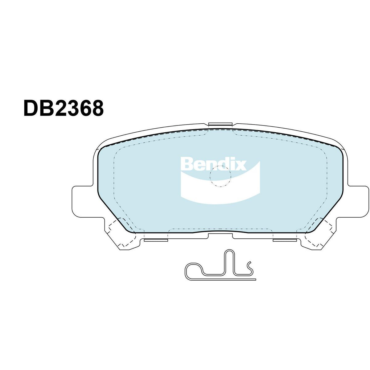 Bendix 4x4 Brake Pad Set Rear DB2368 -4WD