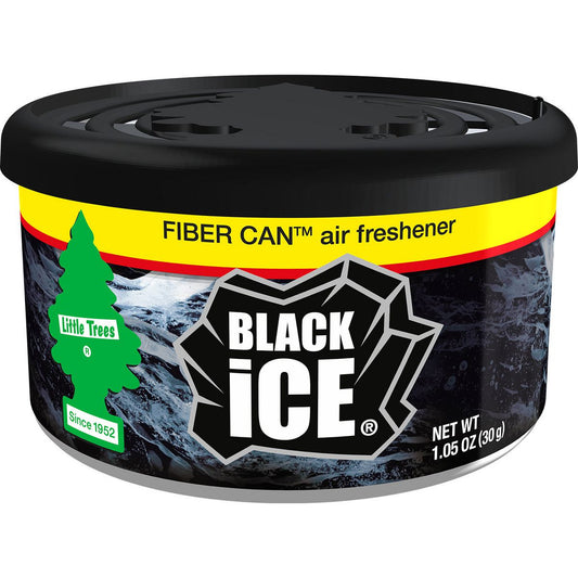 Little Trees Car Air Freshener Fiber Can Black Ice 1 Pack