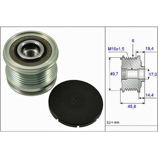 INA Alternator Pulley 535 0168 10
