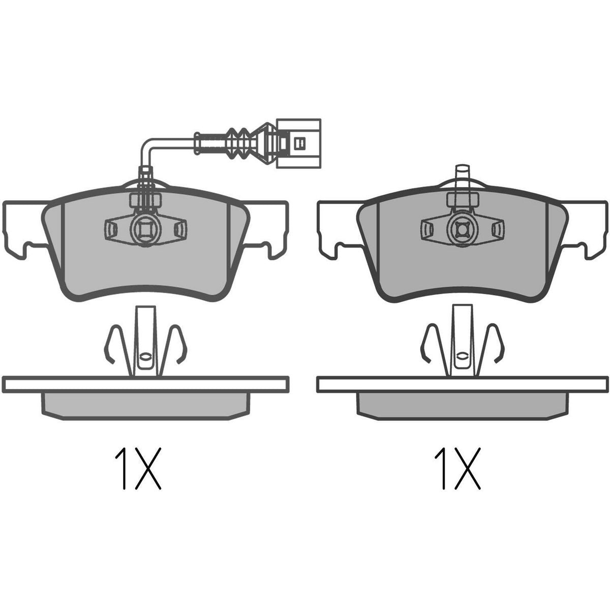 MEYLE Original Brake Pad Set Rear 025 243 6819