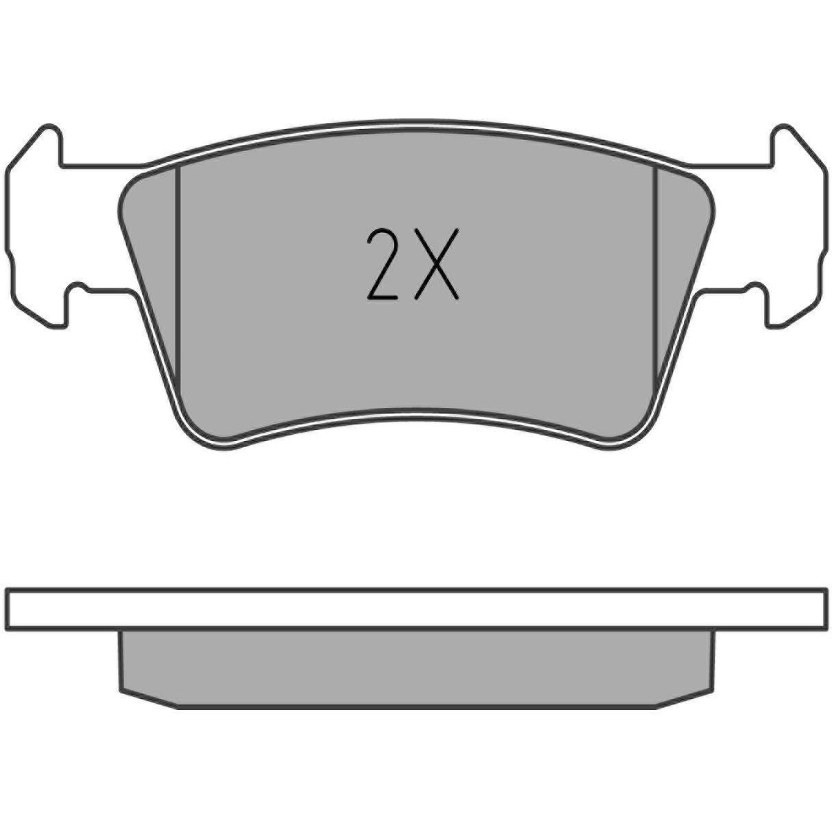 MEYLE Original Brake Pad Set Rear 025 243 6819