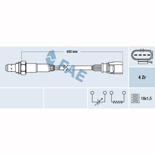 Fuelmiser Oxygen Lambda Sensor COS5044