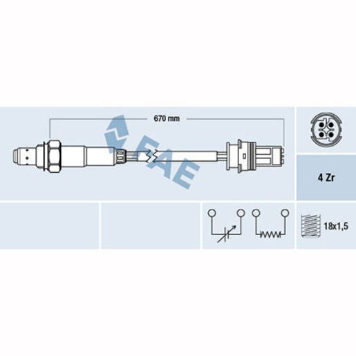 Fuelmiser Oxygen Lambda Sensor COS5124