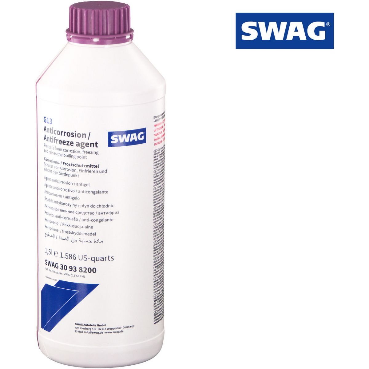 SWAG Coolant Purple G13 1.5L 30 93 8200