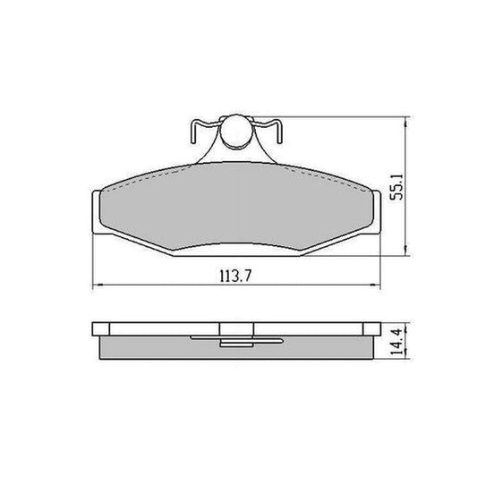 RDA Phantom Ceramic Brake Pad Set Rear RDC1376