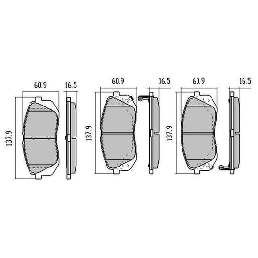 RDA Phantom Ceramic Brake Pad Set Front RDC2055