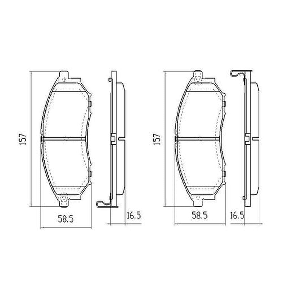 RDA Phantom Ceramic Brake Pad Set Front RDC2062