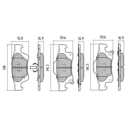 RDA Phantom Ceramic Brake Pad Set Rear RDC2178