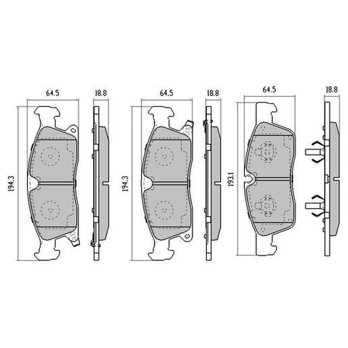 RDA Phantom Ceramic Brake Pad Set Front RDC2186