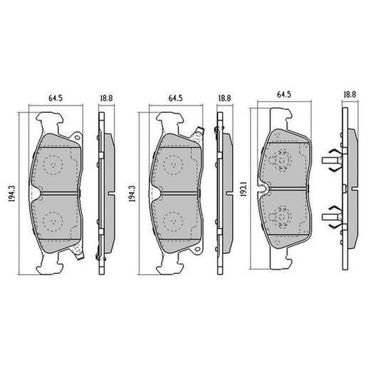 RDA Phantom Ceramic Brake Pad Set Front RDC2186