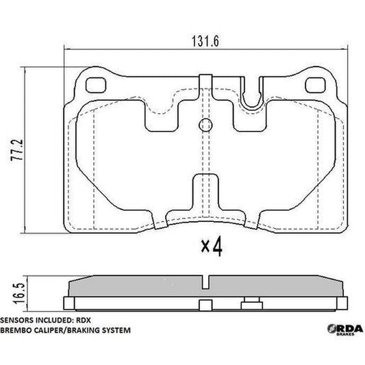 TRW Brake Hose PHB732