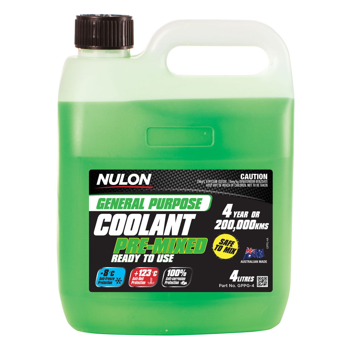 Nulon Coolant General Purpose Green Pre-mix 4L