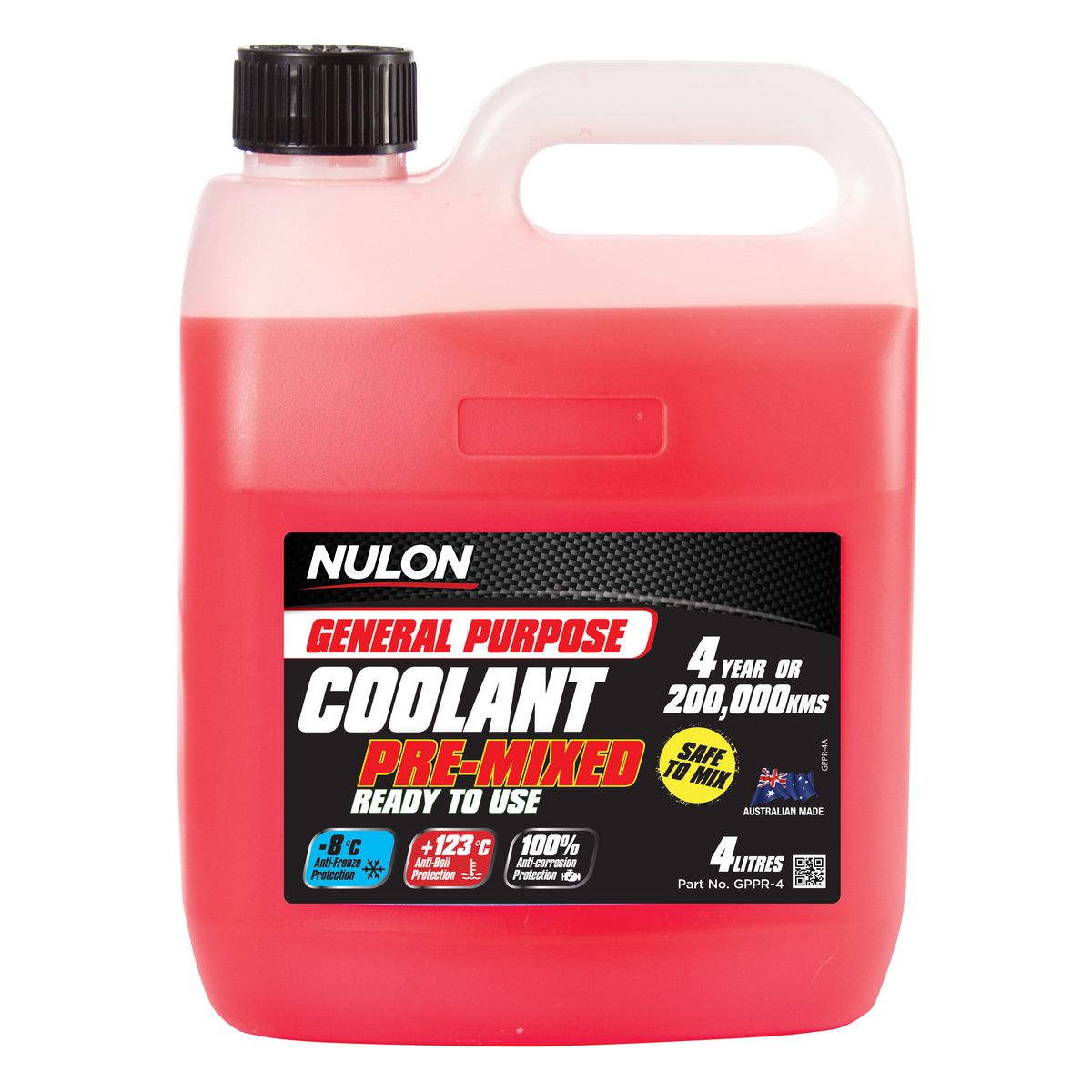 Nulon Coolant General Purpose Red Pre-mix 4L