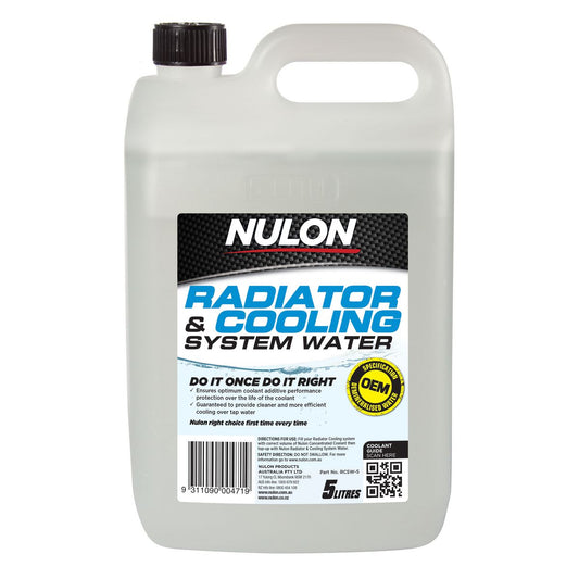 Nulon Radiator & Cooling System Water 5L