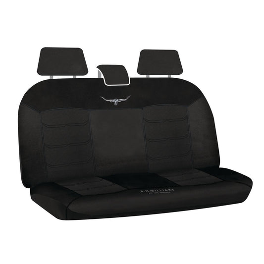 R.M. Williams Seat Cover Set Mesh Rear Black MHRMW16BLK06