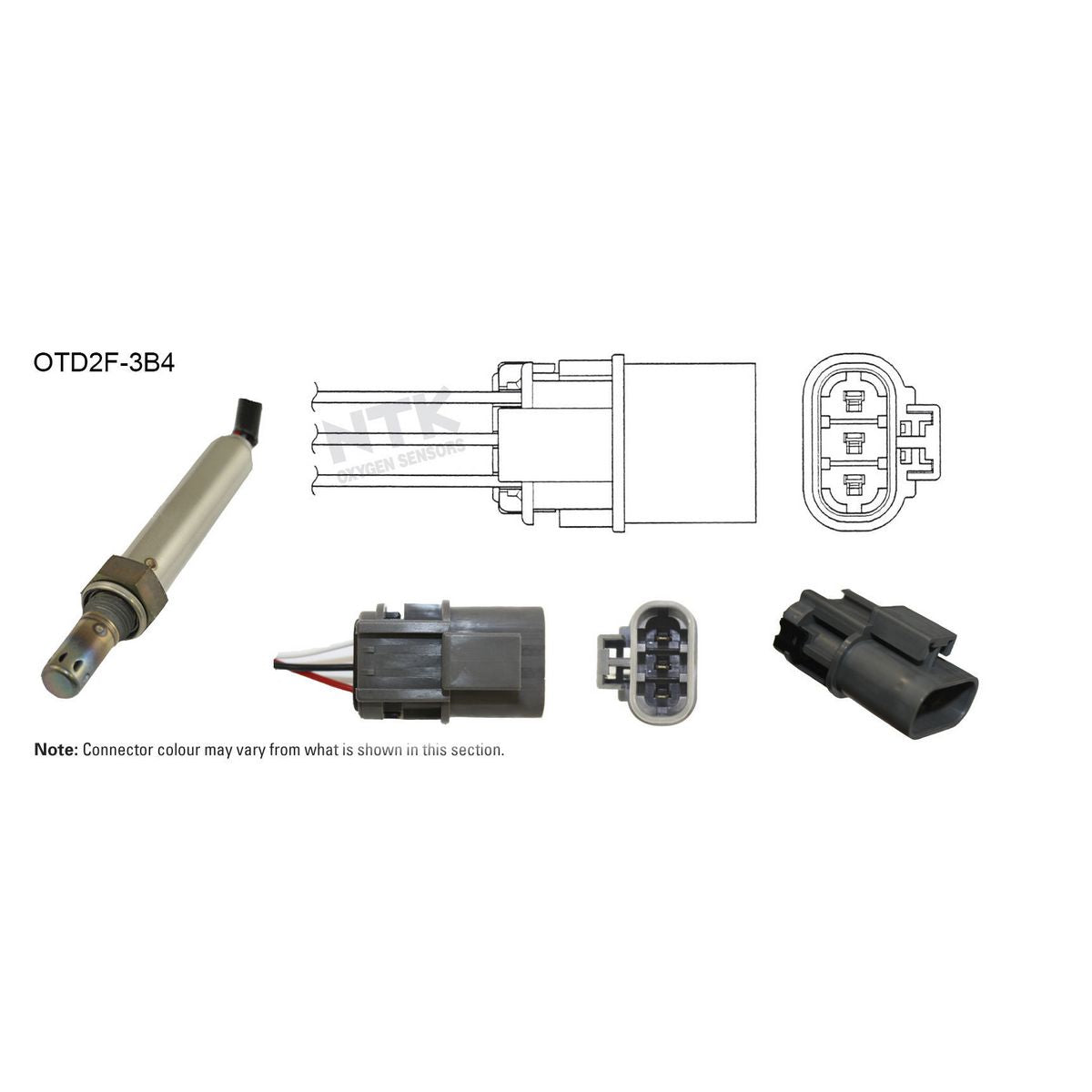 NTK Oxygen Lambda Sensor OTD2F-3B4