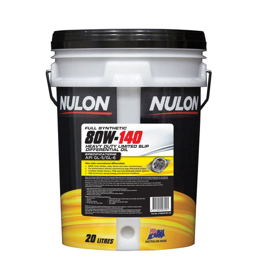 Nulon Full Synthetic Heavy Duty Limited Slip Differential Oil 80W-140 20L