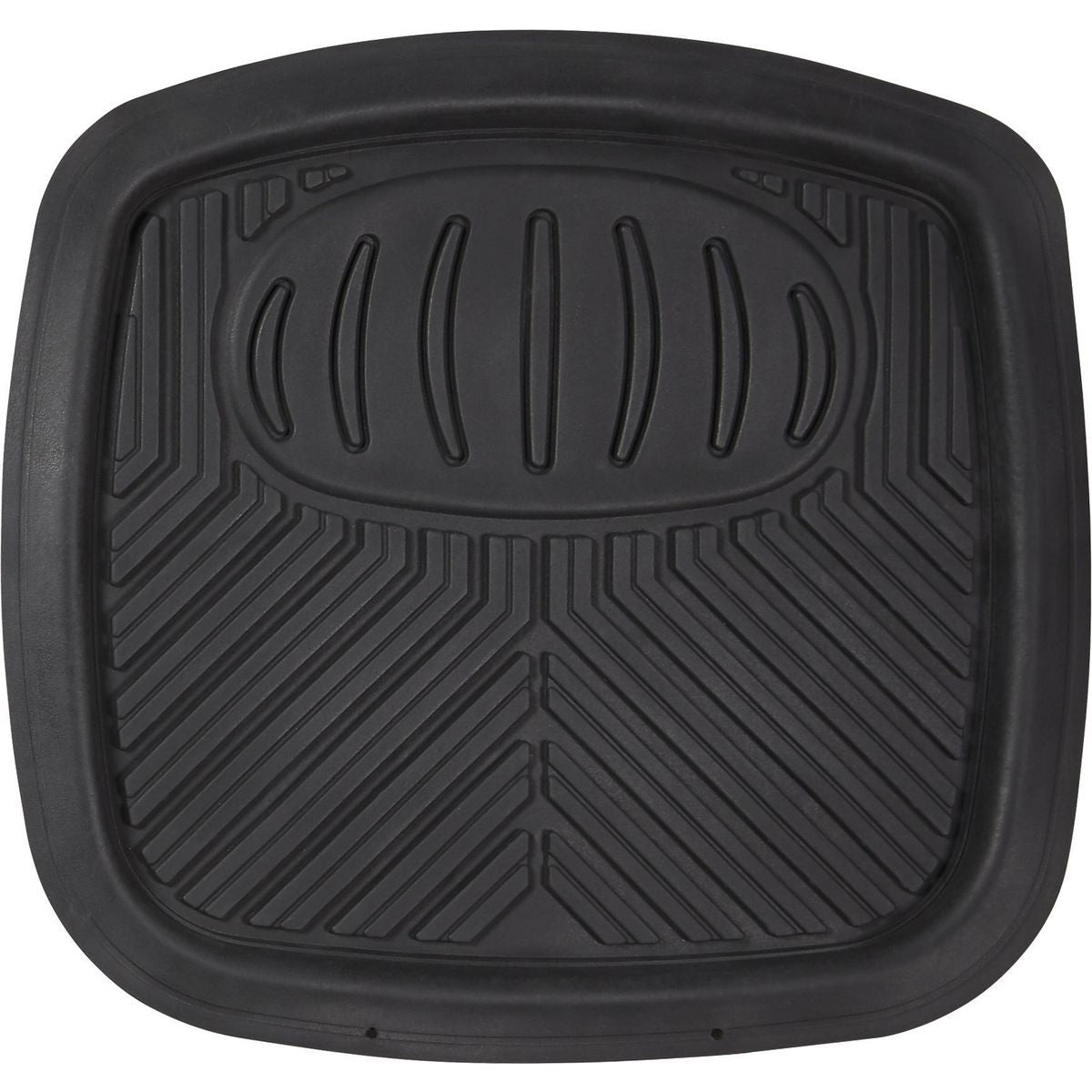 Maxi Trac 4x4 Black Rubber Shallow Dish Car Floor Mats Set of 4