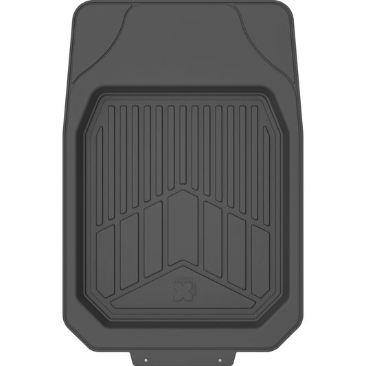 Maxi Trac 4x4 Black Rubber Deep Dish Car Front Floor Mats Pair