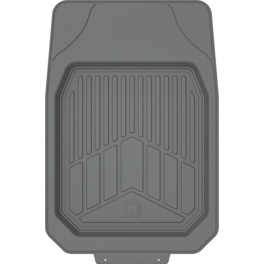 Maxi Trac 4x4 Grey Rubber Deep Dish Car Front Floor Mats Pair