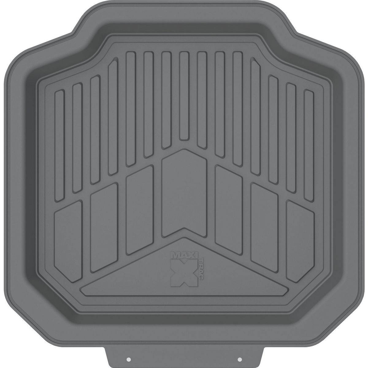 Maxi Trac 4x4 Grey Rubber Deep Dish Car Rear Floor Mats Pair