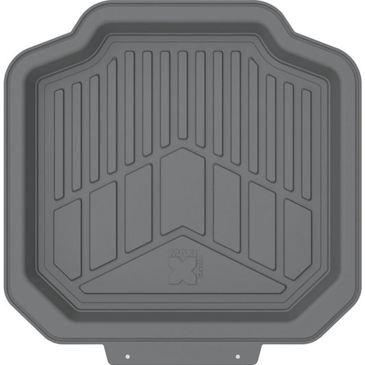 Maxi Trac 4x4 Grey Rubber Deep Dish Car Rear Floor Mats Pair
