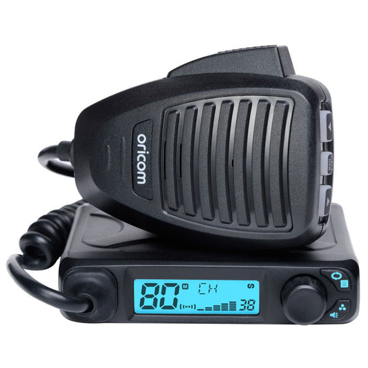 Oricom 5W Compact UHF CB Radio 80 Channel 7 Colour LED Display UHF310