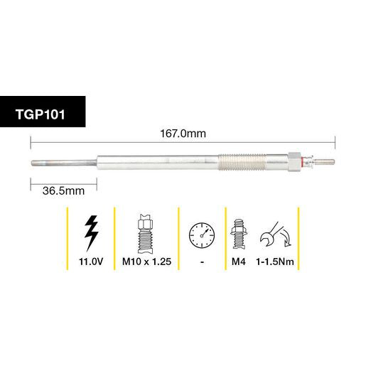 Tridon Glow Plug TGP101