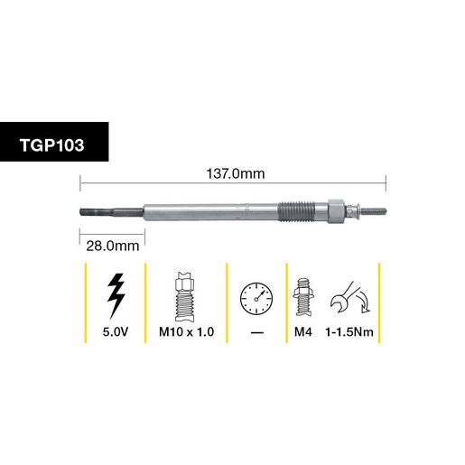 Tridon Glow Plug TGP103
