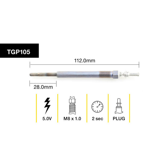 Tridon Glow Plug TGP105