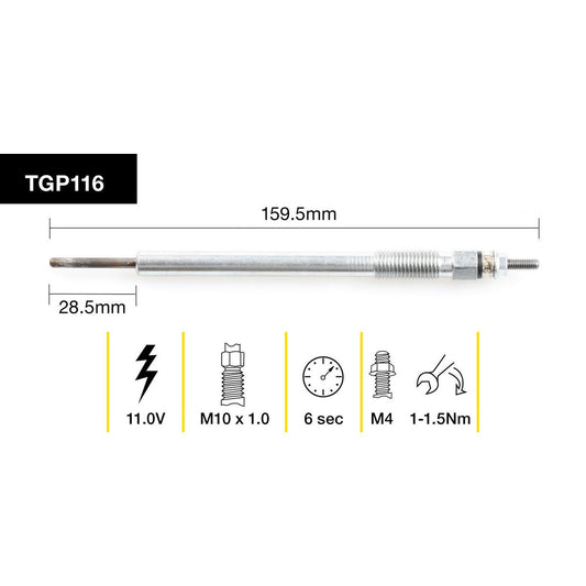 Tridon Glow Plug TGP116