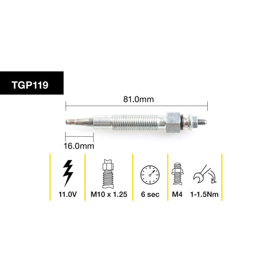 Tridon Glow Plug TGP119
