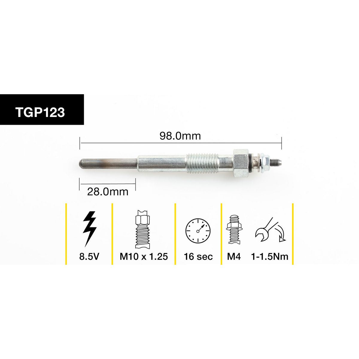 Tridon Glow Plug TGP123