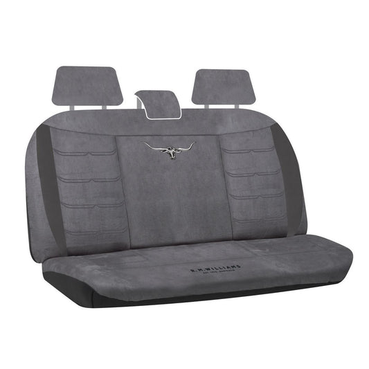 R.M. Williams Seat Cover Set Velour Rear Grey VLRMW16GRY06