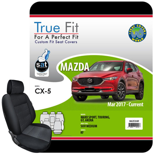 True Fit Tailored Seat Covers Fits Mazda CX5 Akera, Touring, Maxx Sport & GT 2017 - On