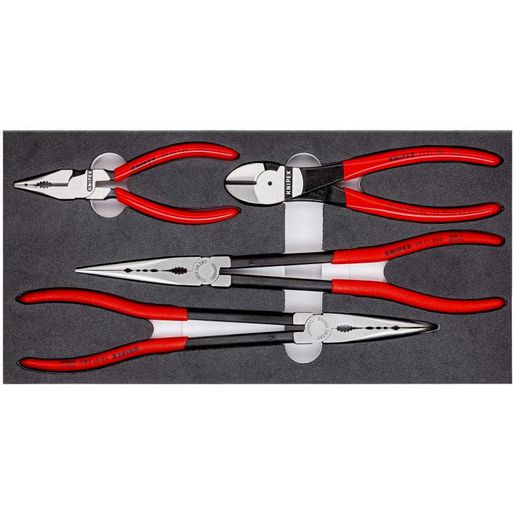 Knipex Mixed Plier 4-Piece Set W/Foam Tray 002001V16