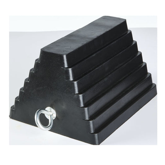 Gearup Rubber Wheel Chock W/ Eye Bolt GUWCREB