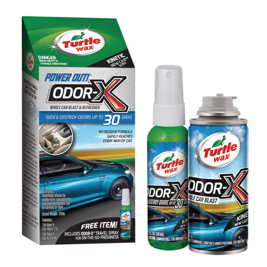 Turtle Wax Power Out Odor-X Spray Blast 250g + Travel Spray