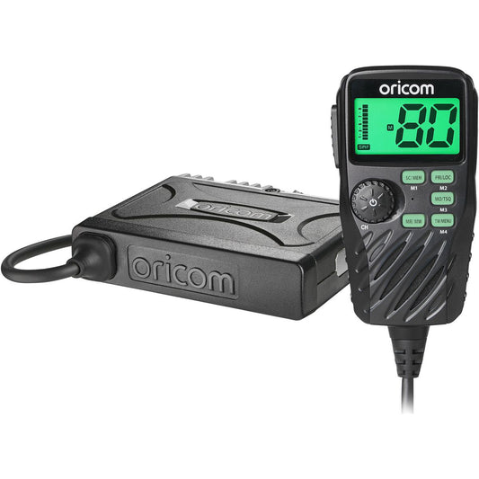 Oricom 5W Stealth UHF CB Radio 80 Channel W/ Remote Speaker Mic & Large LCD UHF390