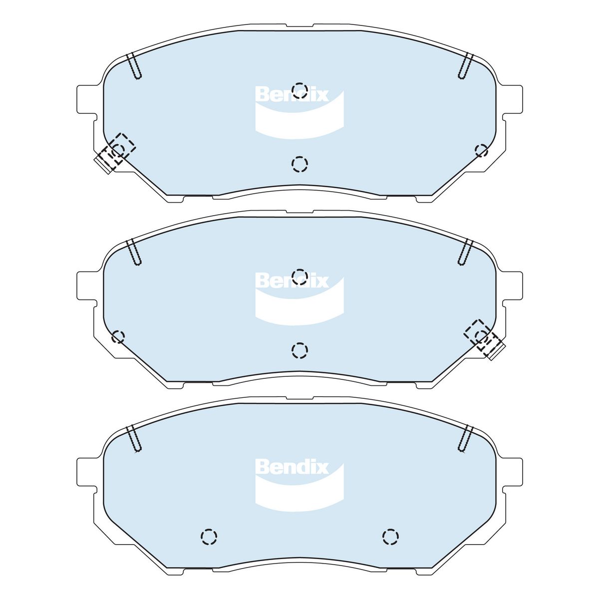 Bendix 4x4 Brake Pad Set Front DB2446 -4WD