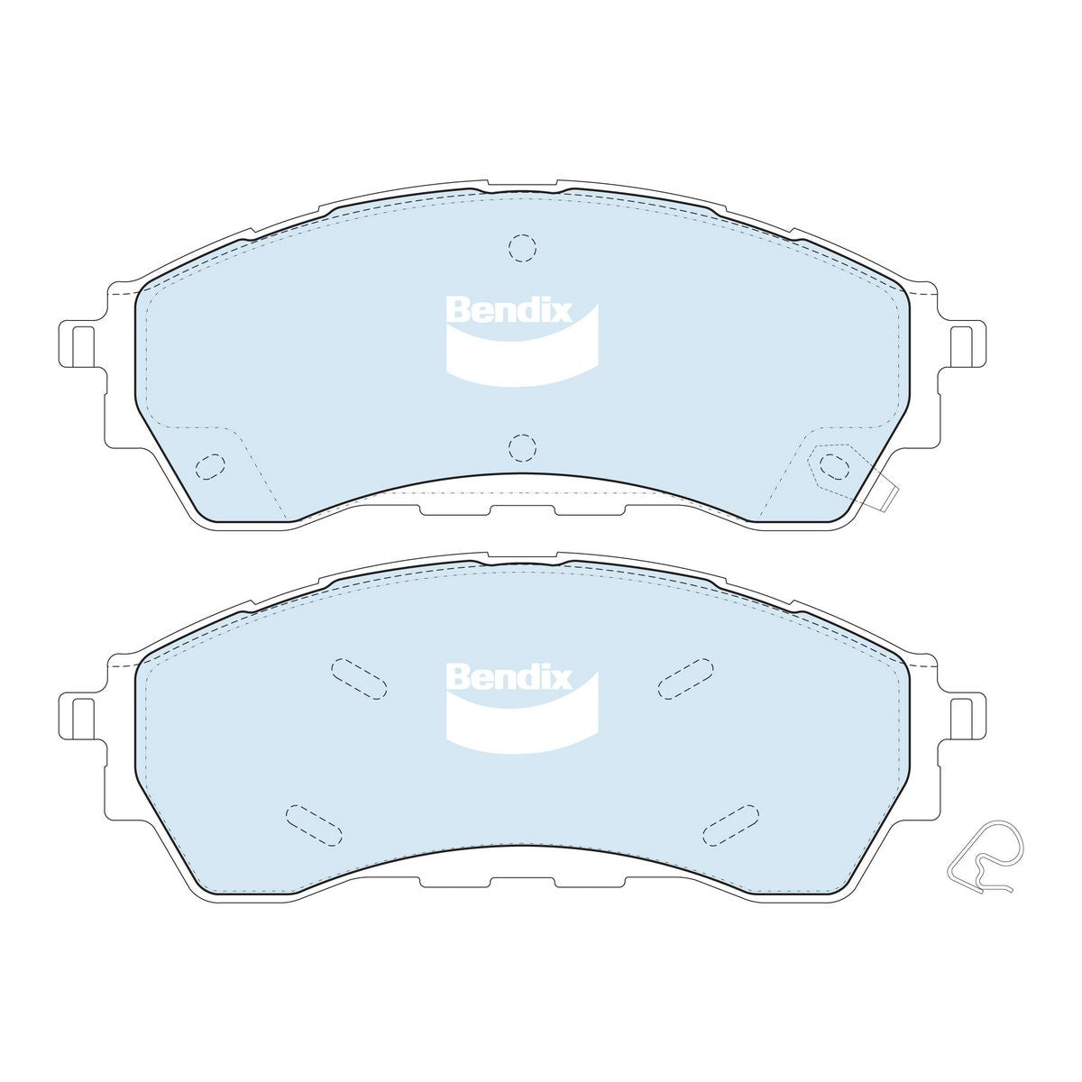 Bendix 4x4 Brake Pad Set Front DB2379 -4WD