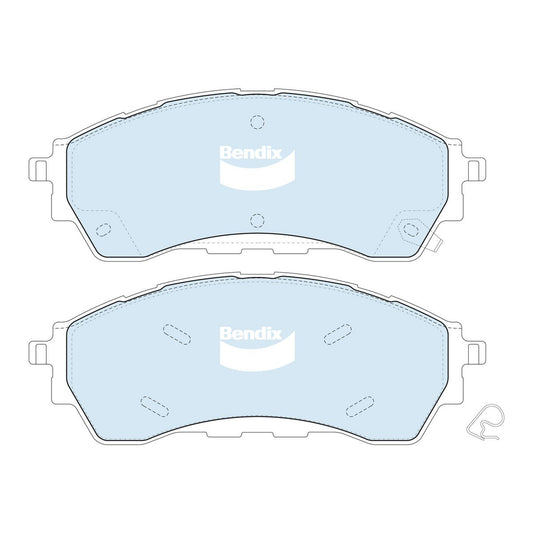 Bendix 4x4 Brake Pad Set Front DB2379 -4WD