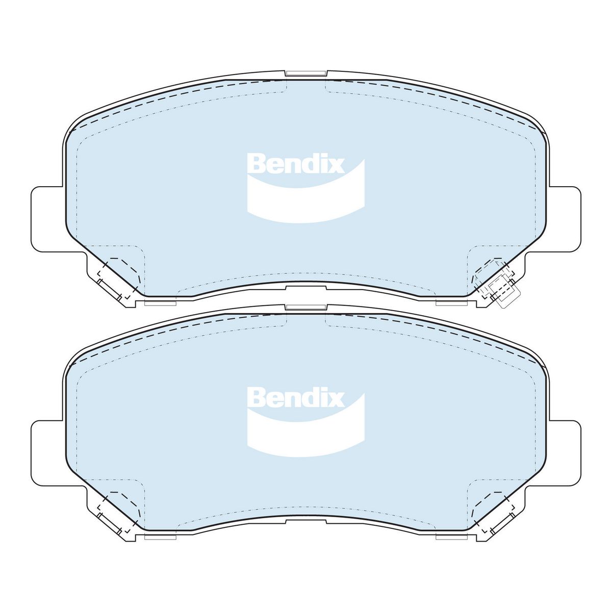 Bendix 4x4 Brake Pad Set Front DB2226 -4WD