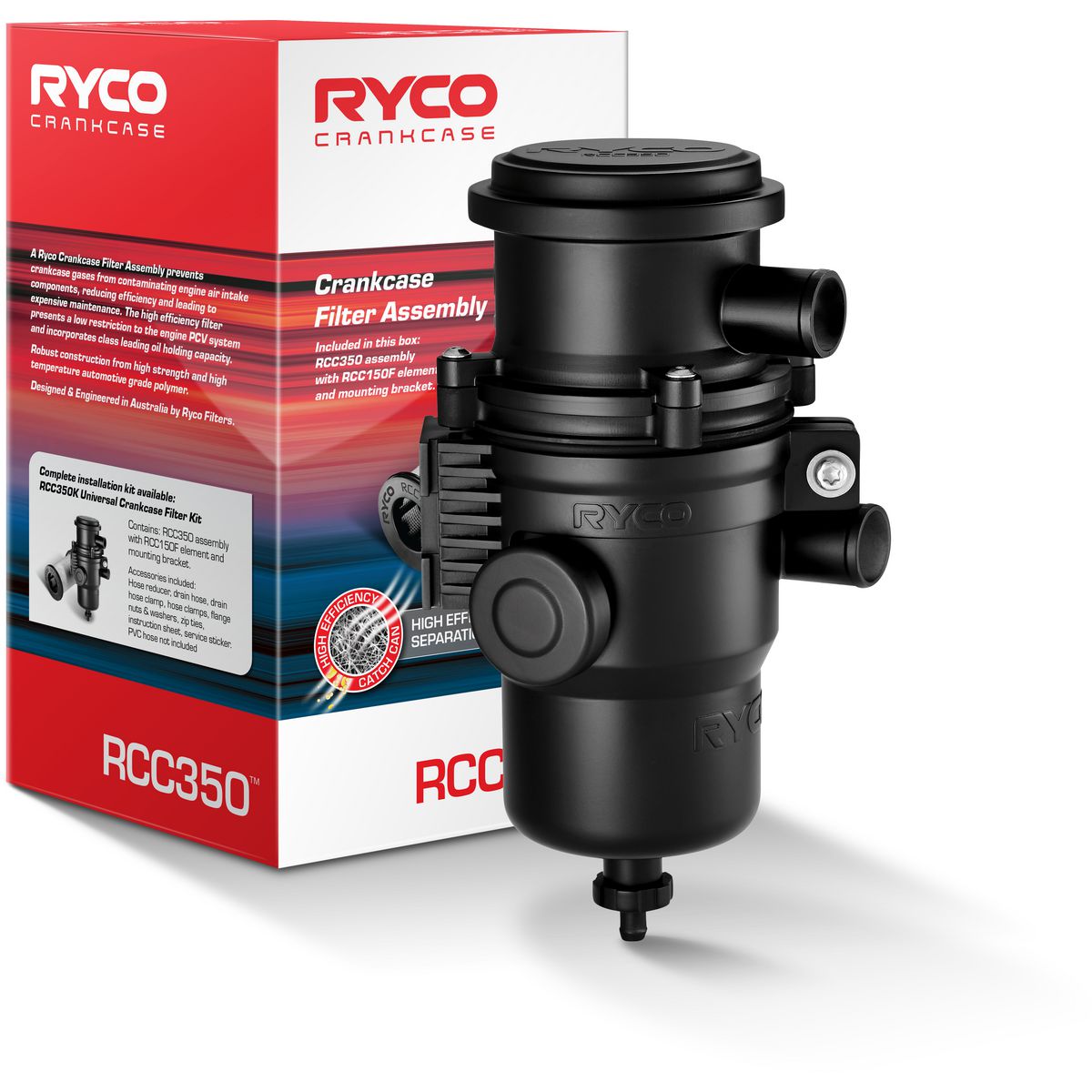 Ryco Catch Can Crankcase Ventilation Filter Assembly RCC350