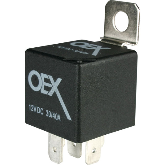 OEX Mini Relay 12V Change Over 30/40A - Resistor Protected, SeaLED ACX1941RBL