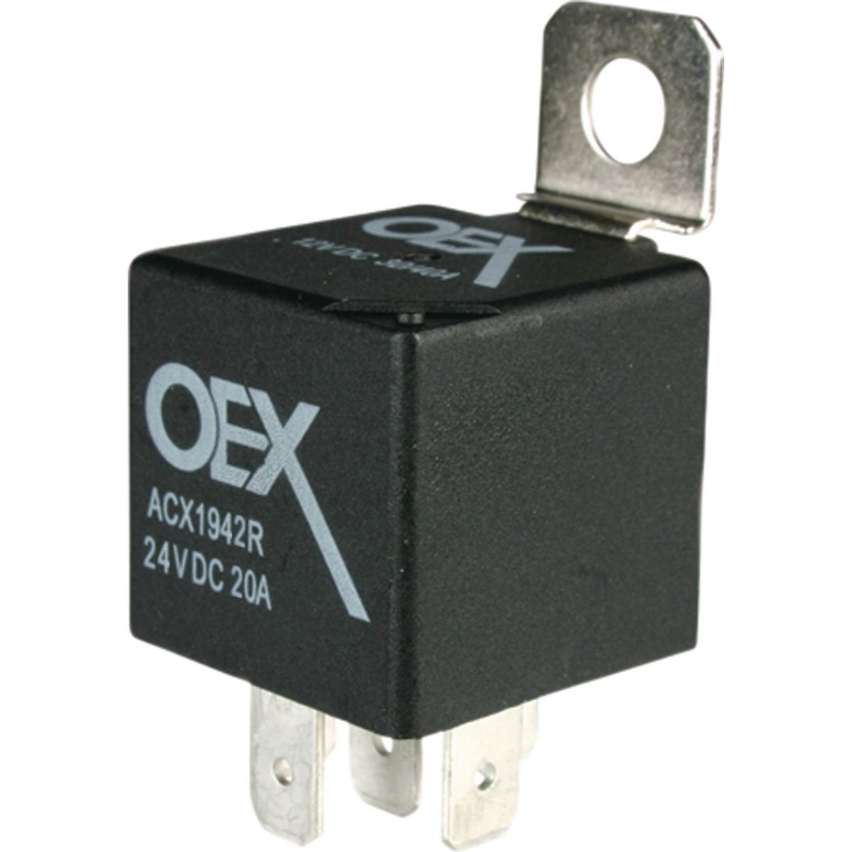 OEX Mini Relay 24V Normally Open 20A - Resistor Protected, SeaLED ACX1942RBL