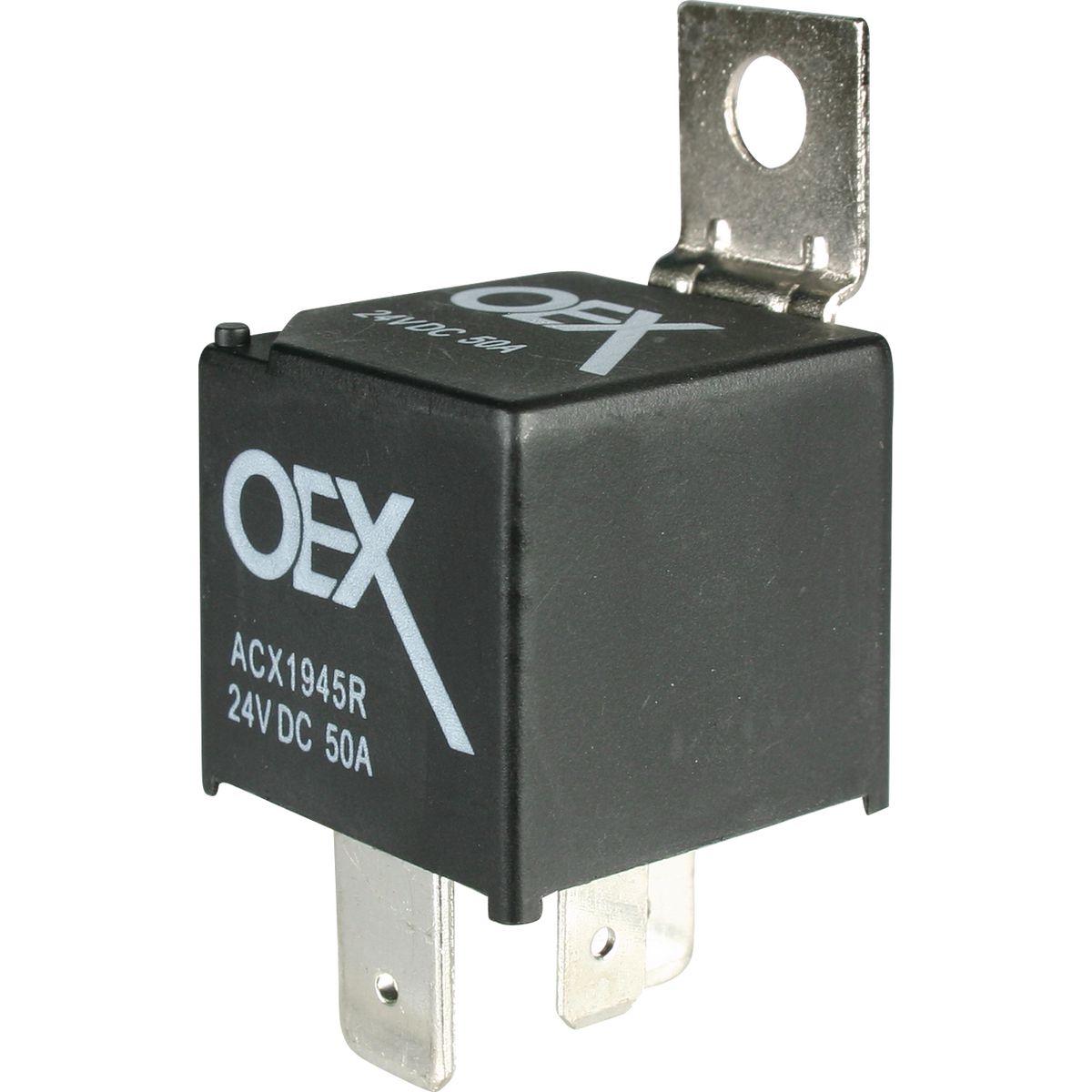 OEX Mini Relay 24V Normally Open 50A - Resistor Protected, SeaLED ACX1945RBL
