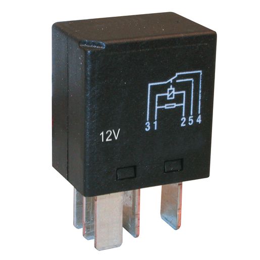 OEX Micro Relay 12V Change Over 25/10A - Resistor Protected, SeaLED ACX1981BL
