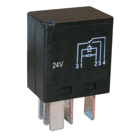 OEX Micro Relay 24V Change Over 25/10A - Resistor Protected, SeaLED ACX1983BL